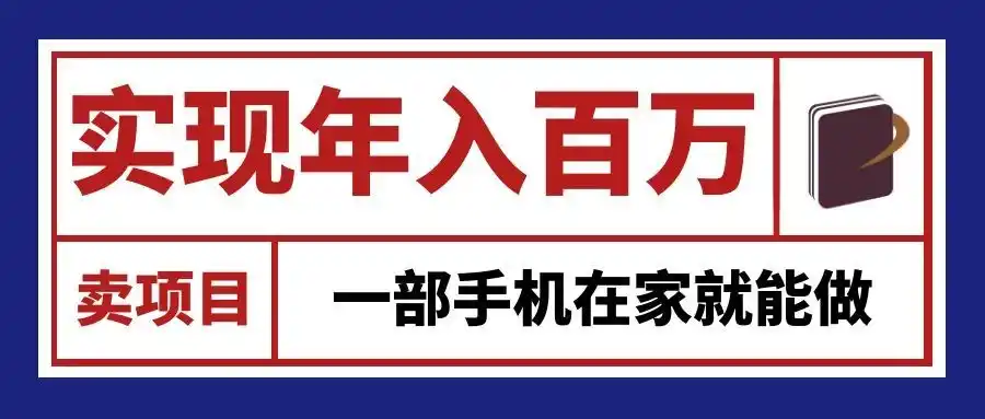 通过网创平台“卖项目”实现年入百万,一部手机在家就能做!-云网创