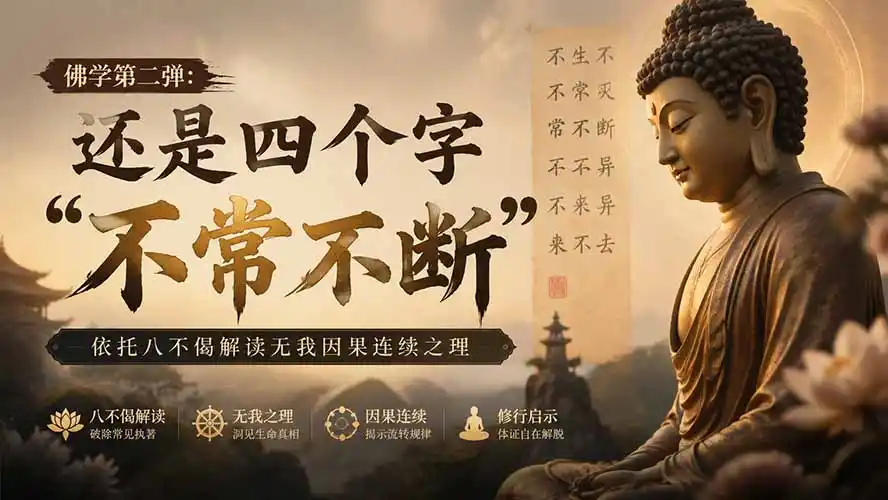 付费文章:佛学第二弹:还是四个字“不常不断”依托八不偈解读无我因果连续之理-云网创