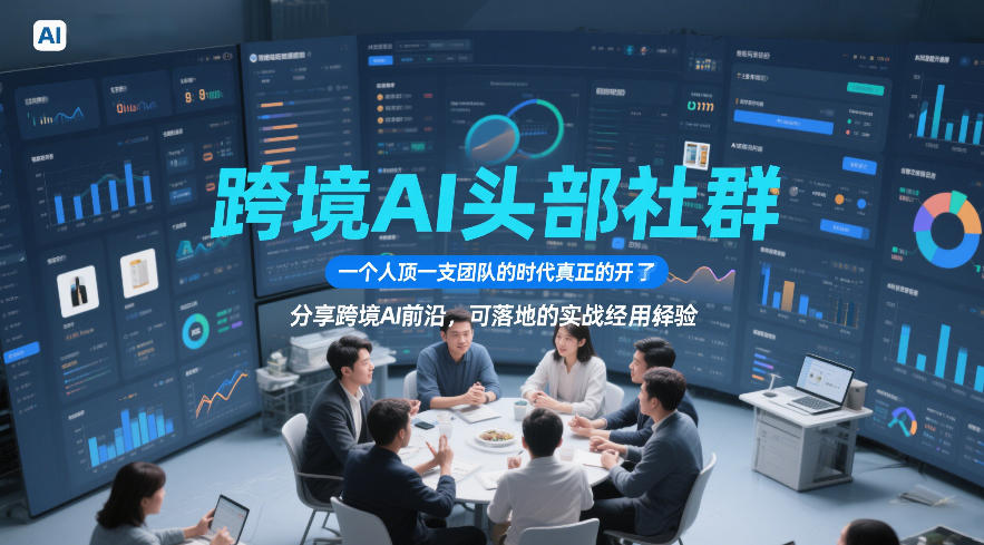 跨境AI头部社群，一个人顶一支团队的时代真正的开始了，分享跨境AI前沿，可落地的实战经验(更新5月11日)-云网创