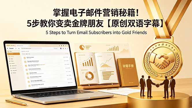 掌握电子邮件营销秘籍！5步教你变卖金牌朋友【原创双语字幕】-云网创