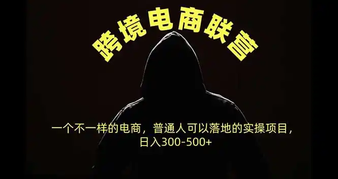 跨境电商联营，一个不一样的电商，普通人可操作日入300-500+-云网创