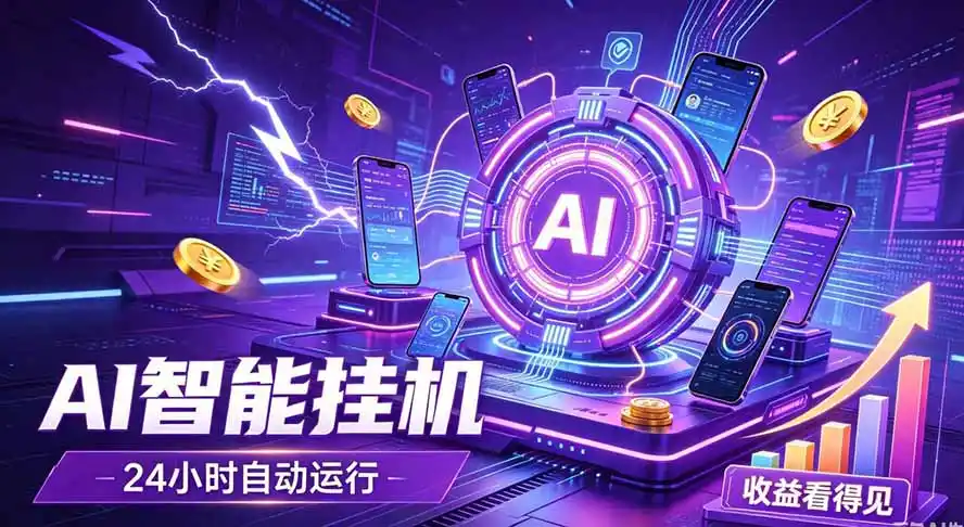 AI智能广告挂机，躺赚新模式 设备托管运行，解放双手持续变现-云网创