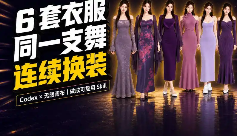 同一支舞,6套衣服按顺序切换:我把服装换装视频做成了一个Skill-云网创