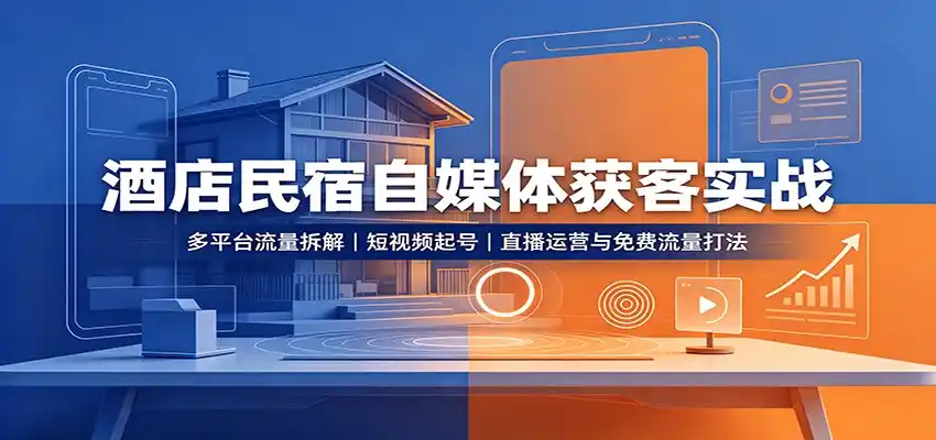 酒店民宿自媒体获客实战-云网创