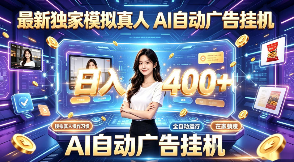 最新独家模拟真人，AI自动挂号挂G，日入400+，全程全自动运行，无需人工【揭秘】-云网创