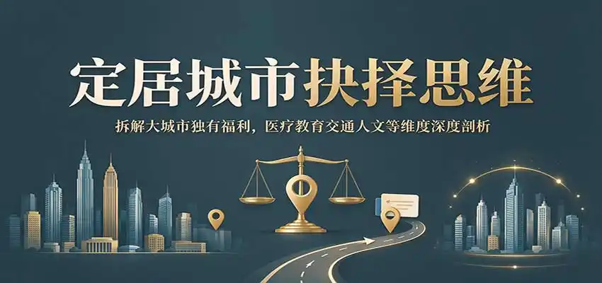 定居城市抉择思维：拆解大城市独有福利，医疗教育交通人文等维度深度剖析-云网创