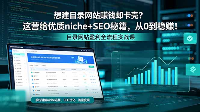 想建目录网站赚钱却卡壳？这营给优质 niche+SEO 秘籍，从 0 到稳赚！-云网创