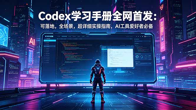 Codex学习手册全网首发：可落地，全场景，超详细实操指南，AI工具爱好者必备-云网创