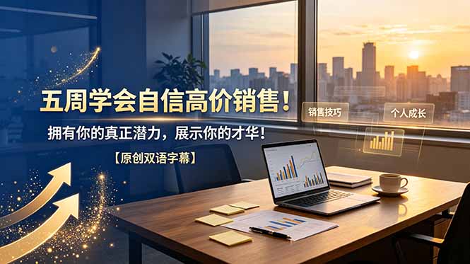 五周学会自信高价销售！拥有你的真正潜力，展示你的才华！【原创双语字幕】-云网创