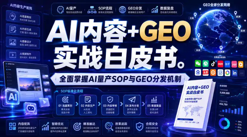 AI内容+GEO实战白皮书，全面掌握AI量产SOP与GEO分发机制【文档】-云网创