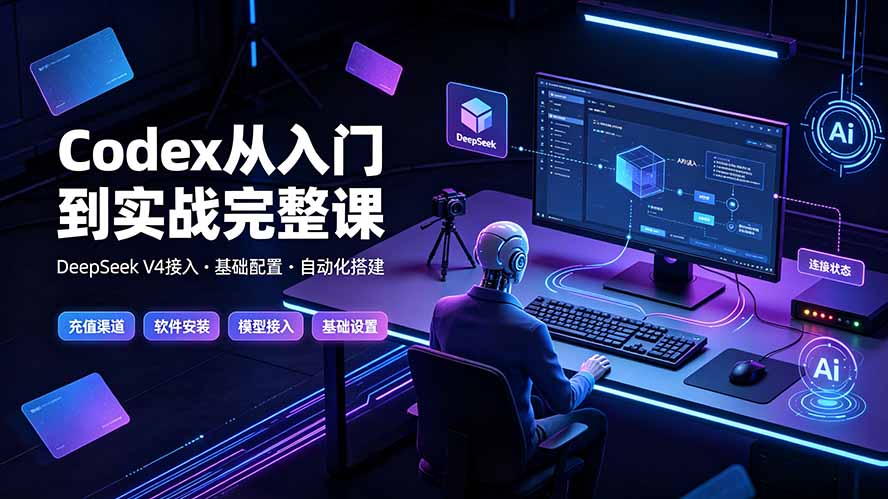 Codex从入门到实战完整课|充值·安装·接入DeepSeek,记忆·插件·Skill·CLI·MCP全拆解-云网创