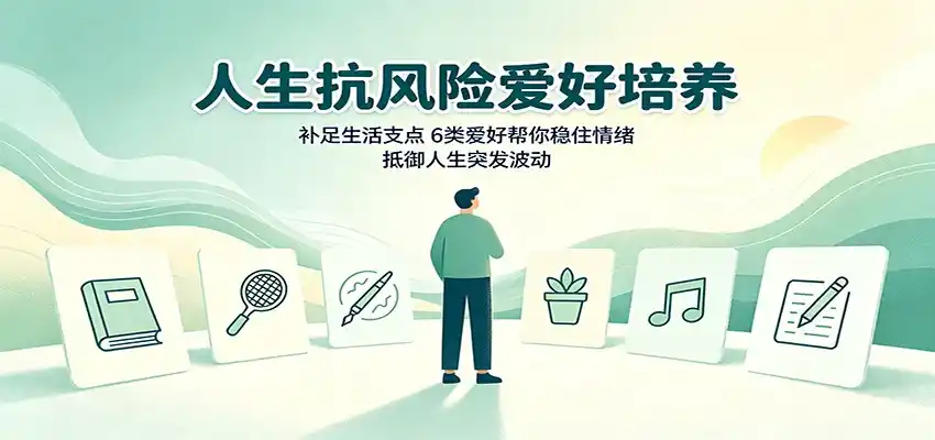 人生抗风险爱好培养:补足生活支点,6类爱好帮你稳住情绪,抵御人生突发波动-云网创