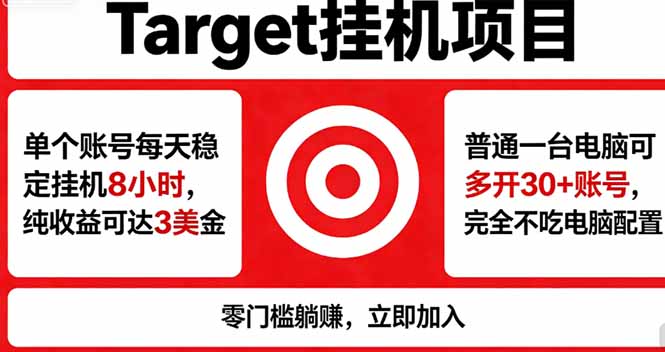 海外平台Target，正规运营商合作、技术兜底长期稳定、防风控、任务不断档、收益透明、灵活提…-云网创