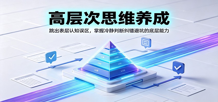 高层次思维养成：跳出表层认知误区，掌握冷静判断纠错避坑的底层能力-云网创
