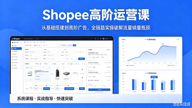 Shopee高阶运营课-2026年5月更新，从基础搭建到高阶广告，全链路实操破解流量销量瓶颈-云网创