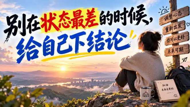 某公众号付费文章:别在状态最差的时候,给自己下结论-云网创