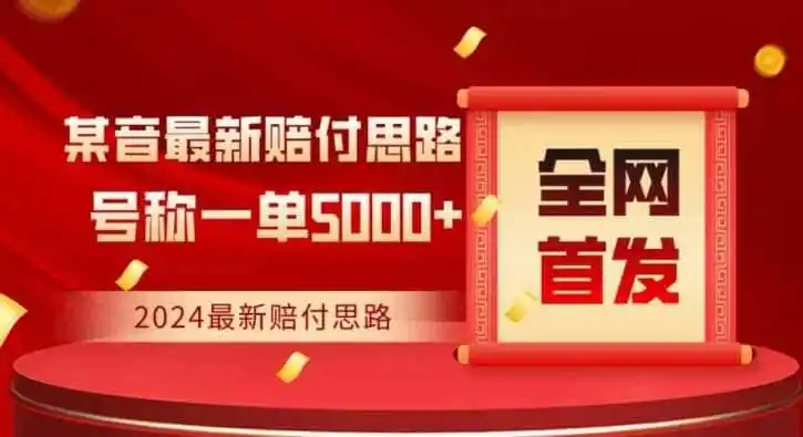 全网首发,2024最新抖音赔付项目,号称一单5000+保姆级拆解【仅揭秘】-云网创