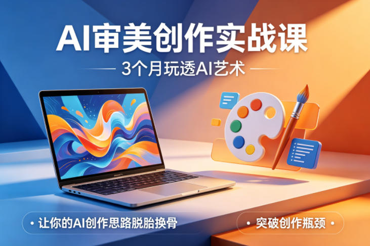 AI审美创作实战课，3个月玩透AI艺术，让你的AI创作思路脱胎换骨，突破创作瓶颈(更新0617)-云网创