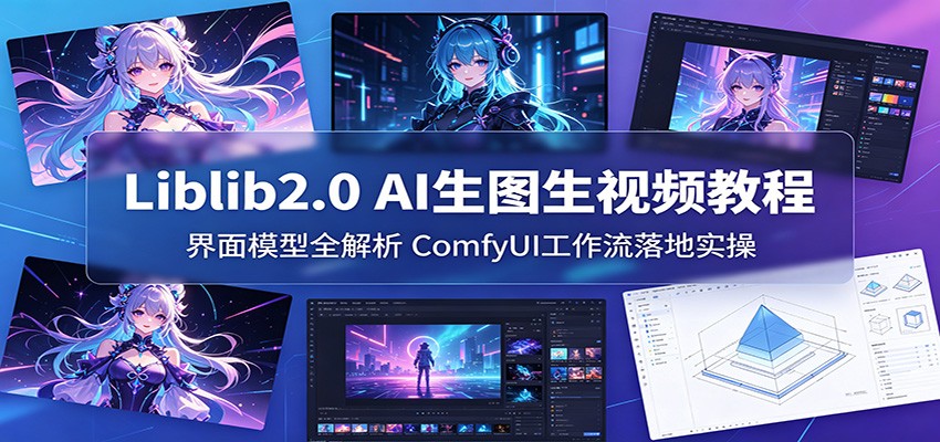 Liblib2.0 AI生图生视频教程：界面模型全解析，ComfyUI工作流落地实操-云网创