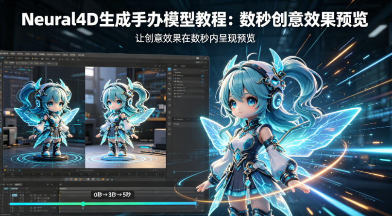 Neural4D生成手办模型教程，让创意效果在数秒内呈现预览-云网创