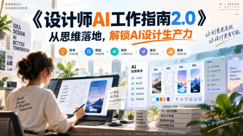 《设计师AI工作指南2.0》从思维落地-无水印,解锁AI设计生产力-云网创