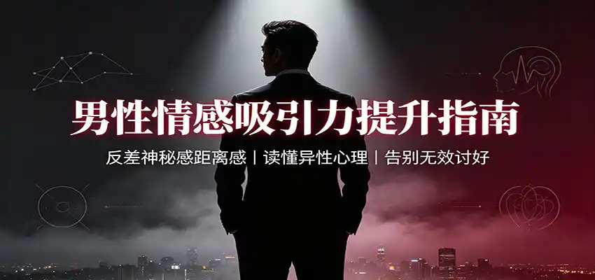 男性情感吸引力提升指南:反差神秘感距离感,读懂异性心理,告别无效讨好-云网创