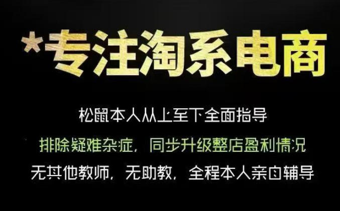 松鼠会电商VIP课程，从基础布局到高阶优化，助你掌握淘宝运营逻辑，提升店铺流量与转化-云网创