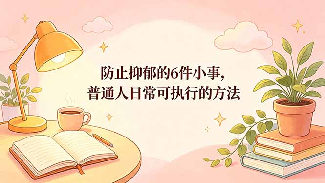 付费文章：防止抑郁的6件小事，普通人日常可执行的方法-云网创