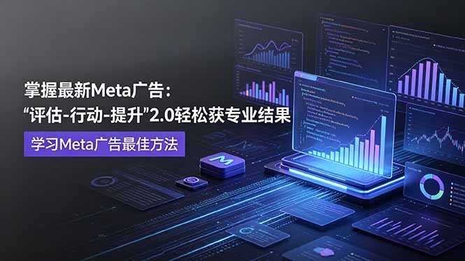 掌握最新的Meta广告，通过“评估-行动-提升”2.0版本轻松获得专业级结果。学习目前学习Meta广告的最佳方法-云网创