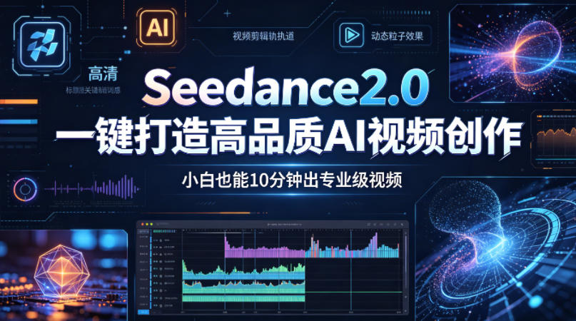 Seedance2.0一键打造高品质AI视频创作，小白也能10分钟出专业级视频-云网创