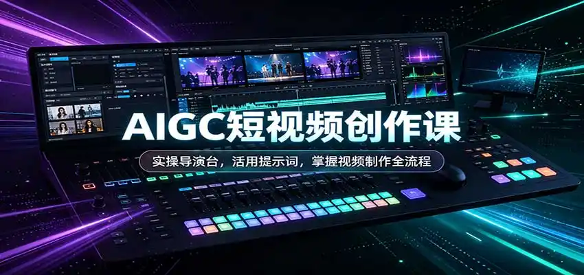 AIGC短视频创作课:实操导演台,活用提示词,掌握视频制作全流程-云网创