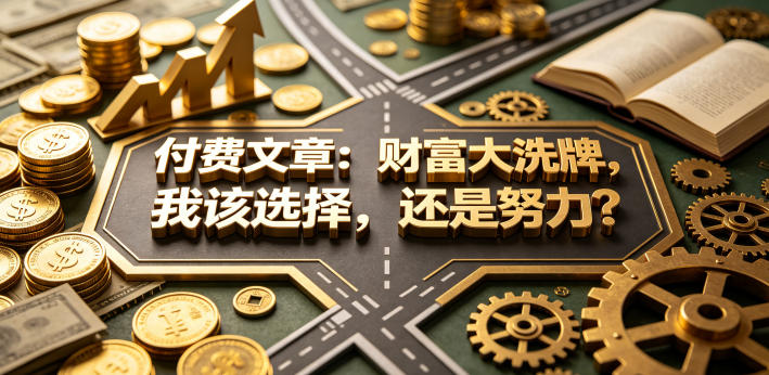 付费文章：财富大洗牌，我该选择，还是努力？-云网创