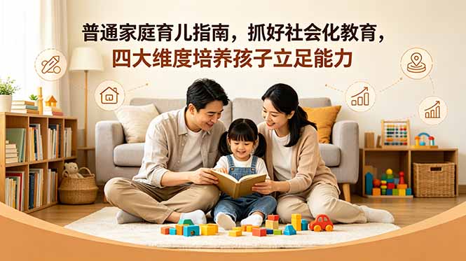 付费文章：普通家庭育儿指南，抓好社会化教育，四大维度培养孩子立足能力-云网创