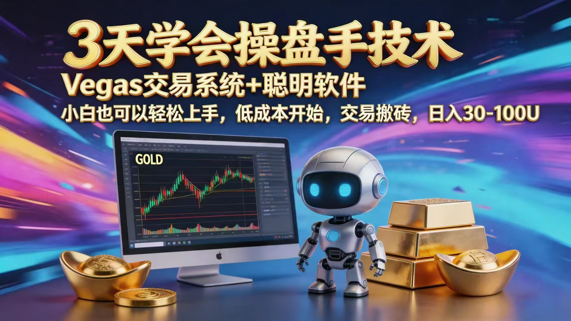 三天学会操盘手技术，vegas技术+聪明软件，小白也可以轻松上手，日入1000+-云网创