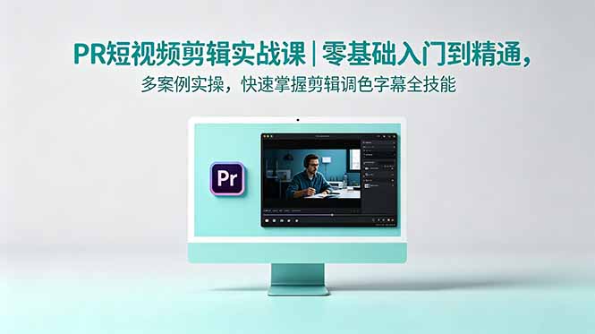 PR短视频剪辑实战课｜零基础入门到精通，多案例实操，快速掌握剪辑调色字幕全技能-云网创