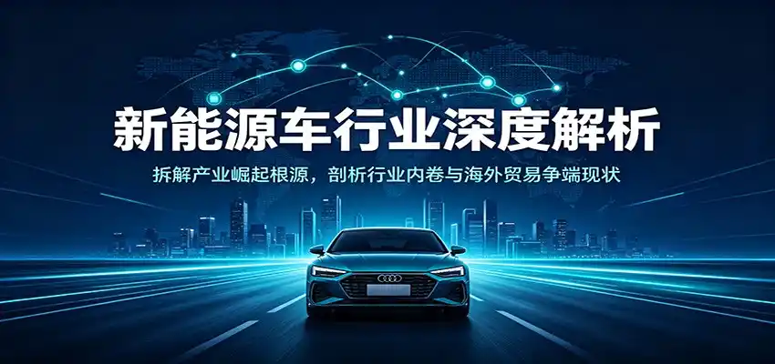 新能源车行业深度解析：拆解产业崛起根源，剖析行业内卷与海外贸易争端现状-云网创