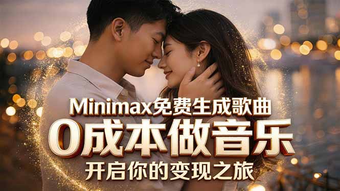 Minimax免费生成歌曲实测！0成本做音乐，说唱流行Lofi一键生成-云网创