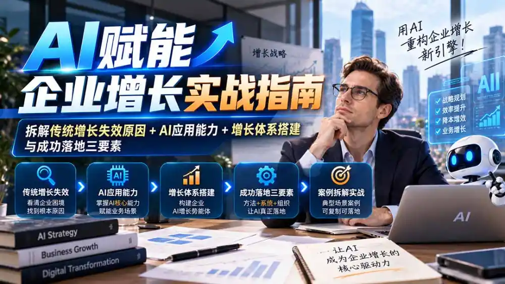 【无水印】AI赋能企业增长实战指南:拆解传统增长失效原因+AI应用能力+增长体系搭建与成功落地三要素-云网创