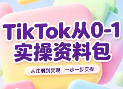 TikTok从0-1实操资料包:养号SOP+爆款公式+投流手册-云网创