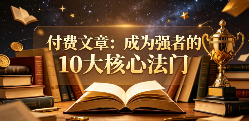 付费文章：成为强者的10大核心法门-云网创