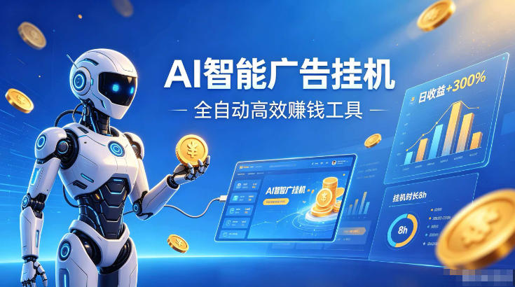 AI智能广告挂G,在家自动賺收益,全程无需人工操作、不用直播、不用拉人【揭秘】-云网创