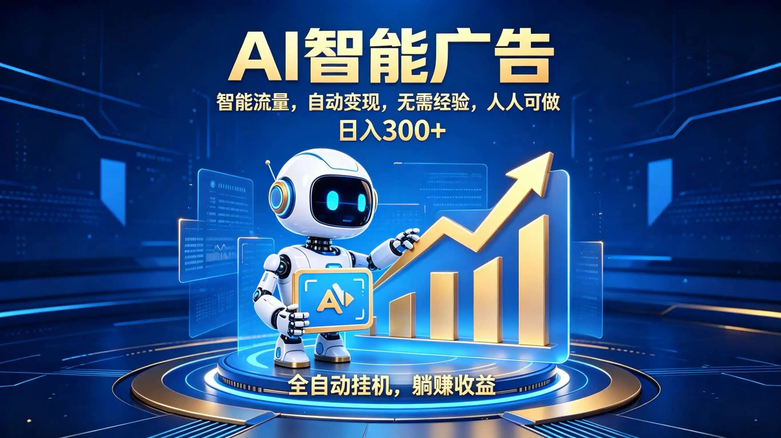 轻资产新赛道,全自动AI广告,打造持续收益-云网创