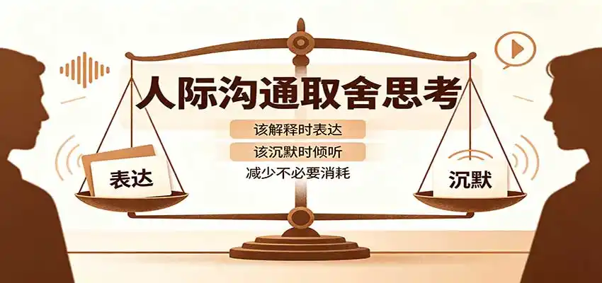 人际沟通取舍思考：分清解释与沉默边界，拿捏职场生活沟通分寸减少情绪内耗-云网创