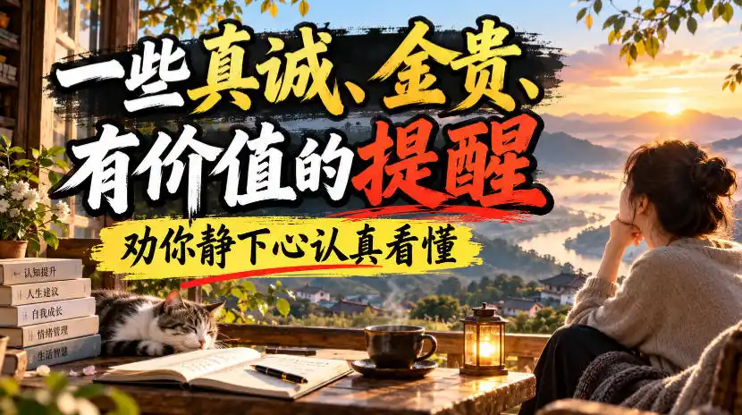 付费文章：一些真诚、金贵、有价值的提醒，劝你静下心认真看懂-云网创