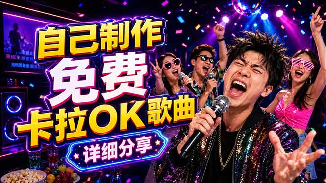 免费卡拉OK歌曲制作全攻略：音轨分离字幕制作，零基础快速做出专业K歌视频-云网创