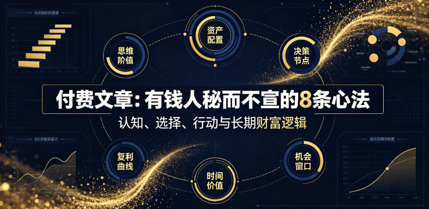 付费文章：有钱人秘而不宣的8条心法-云网创