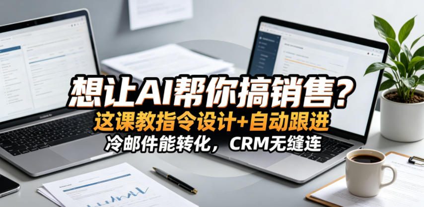 想让AI帮你搞销售？这课教指令设计+自动跟进，冷邮件能转化，CRM无缝连！【原创双语字幕】-云网创
