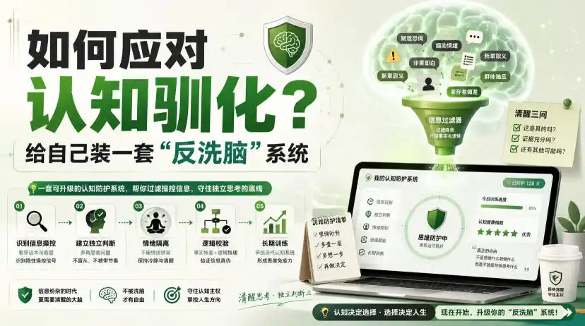 付费文章：如何应对认知驯化？给自己装一套“反洗脑”系统-云网创
