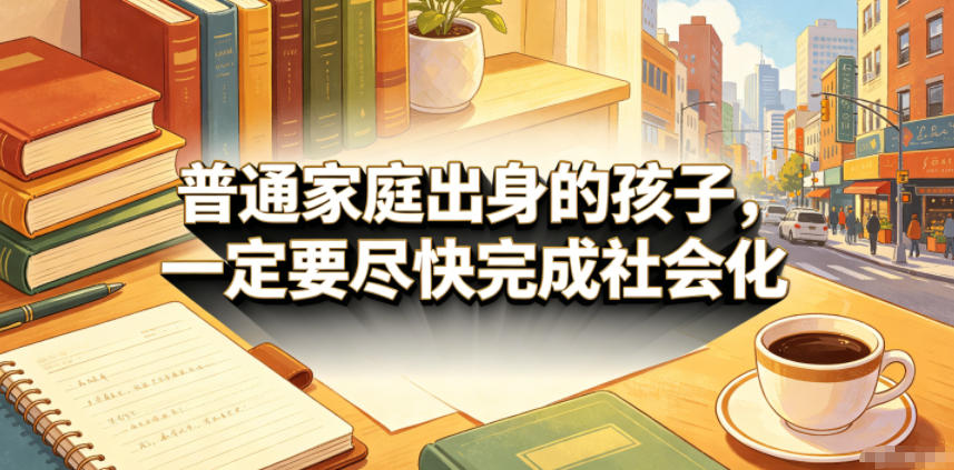 付费文章：普通家庭出身的孩子，一定要尽快完成社会化-云网创