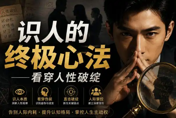 付费文章:识人的终极心法——看穿人性破绽-云网创